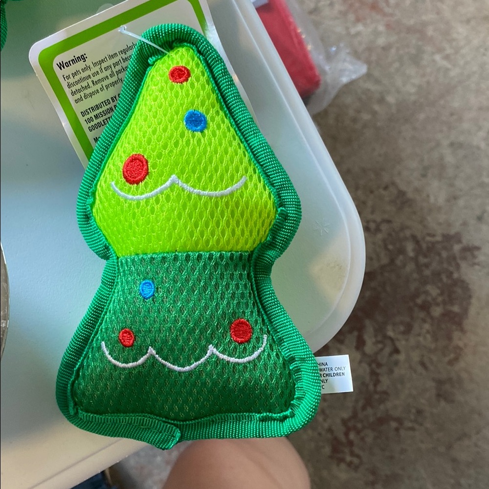 Green and Red Dog Toy